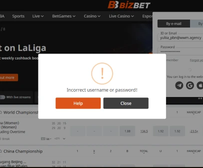 Image of Bizbet Login Troubleshooting Guide