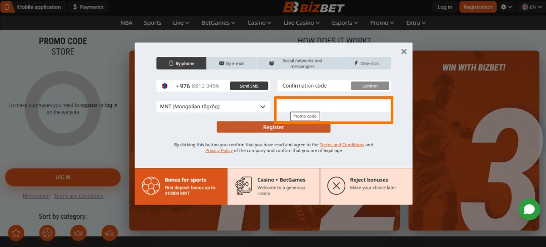 Image of How to Claim Bizbet Welcome Bonus